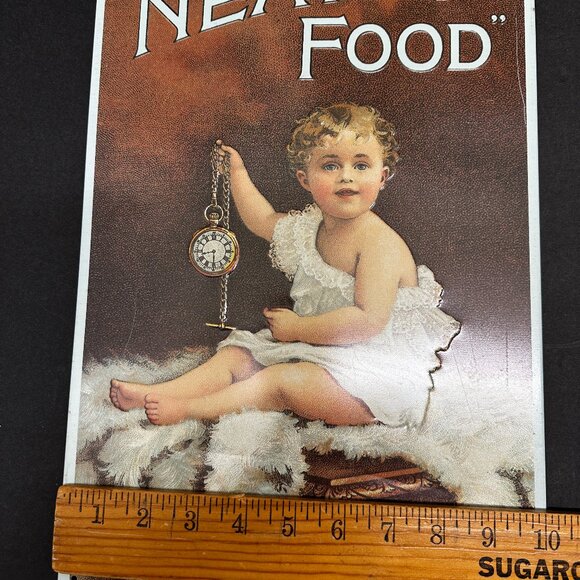 Vintage "It's Time For My Neaves's Food For Infants"Reproduction Tin Sign/EUC - Picture 8 of 10